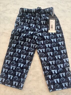 Vineyard Vines Navy Pajama Pants with Light Blue Whale & VV Print